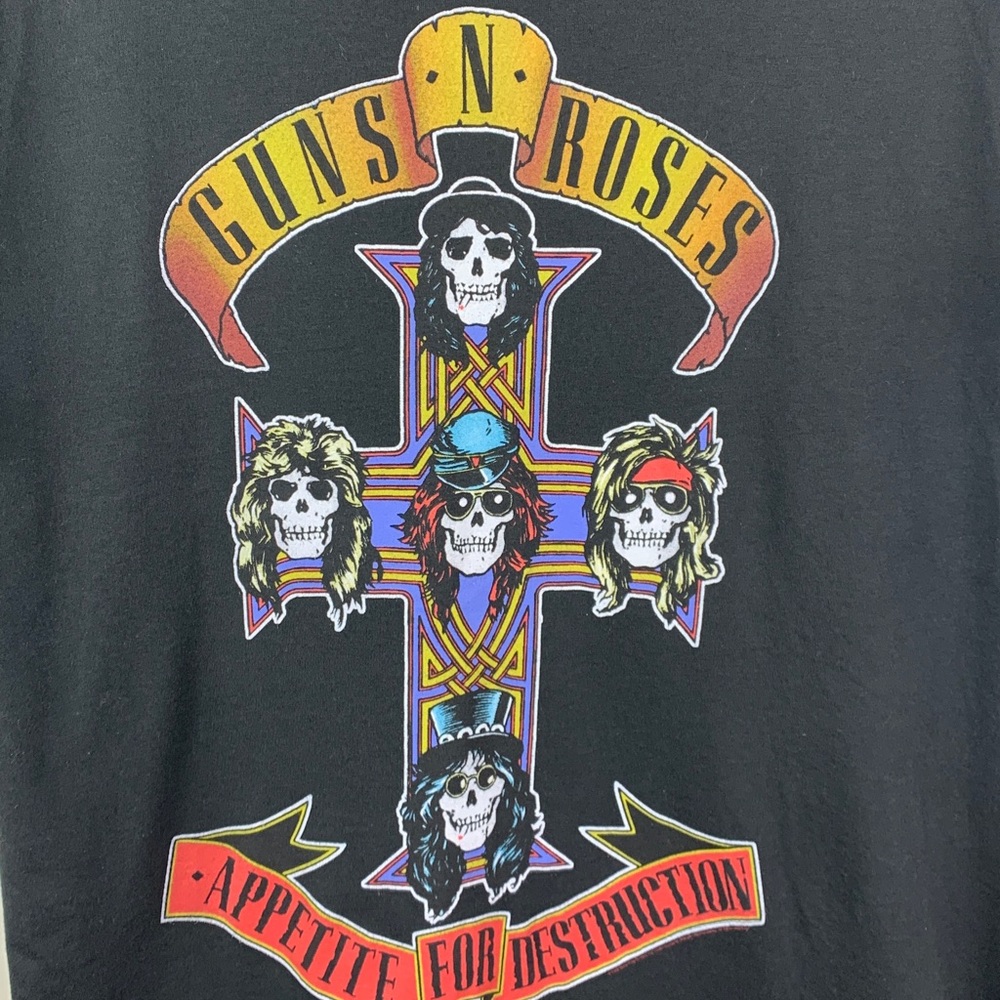 Guns N' Roses Appetite For Destruction Black Graphic Tee - Picture 5 of 7